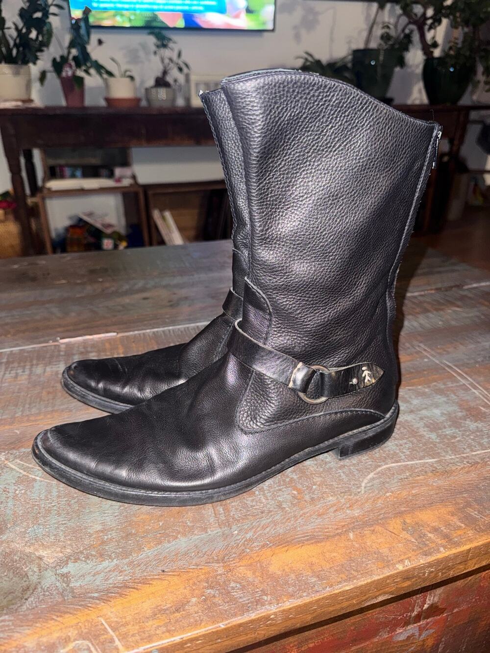 Henry Beguelin Black Leather Boots Womens sz 39 US 8.5
